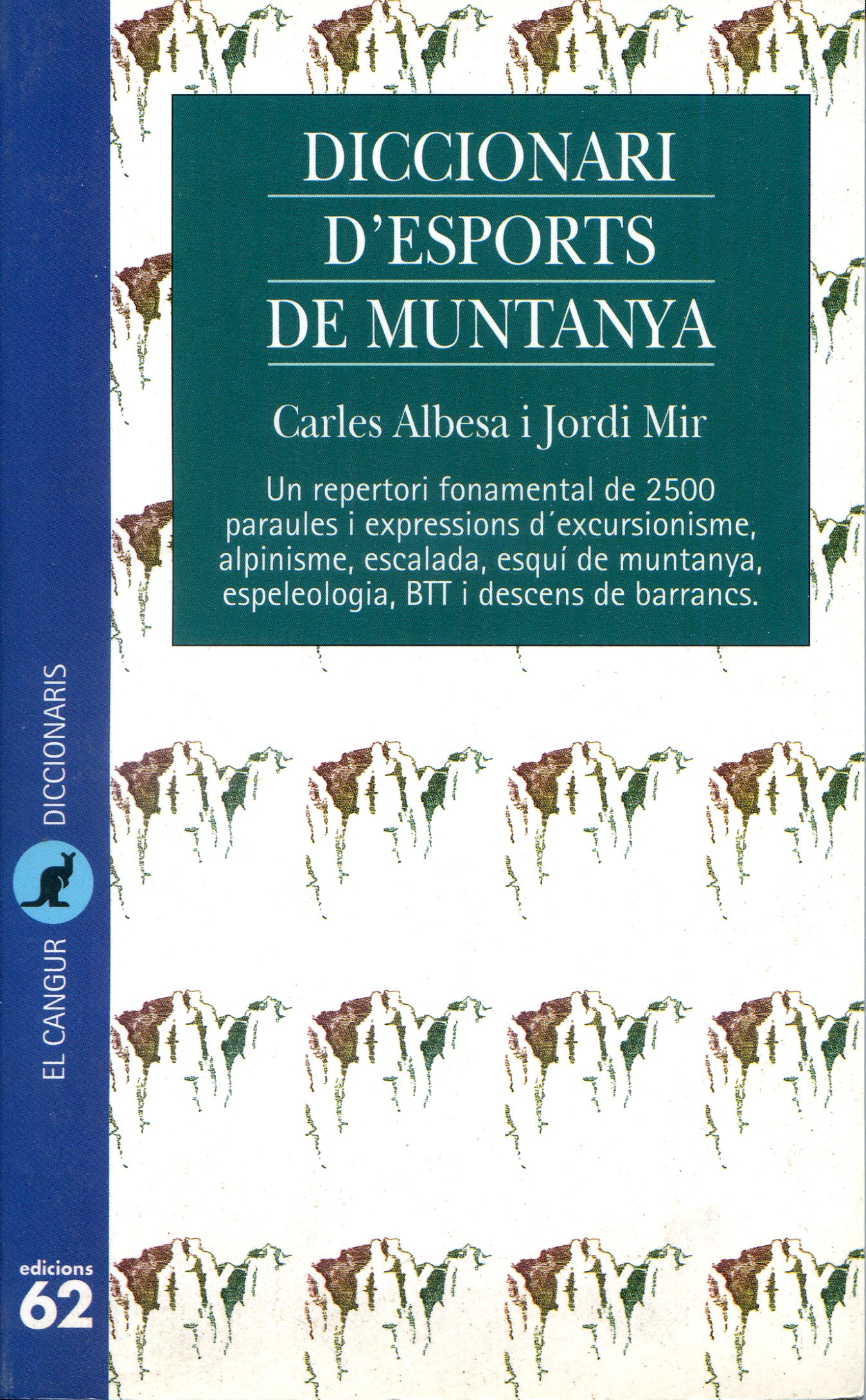 Diccionari d'esports de muntanya - Portada